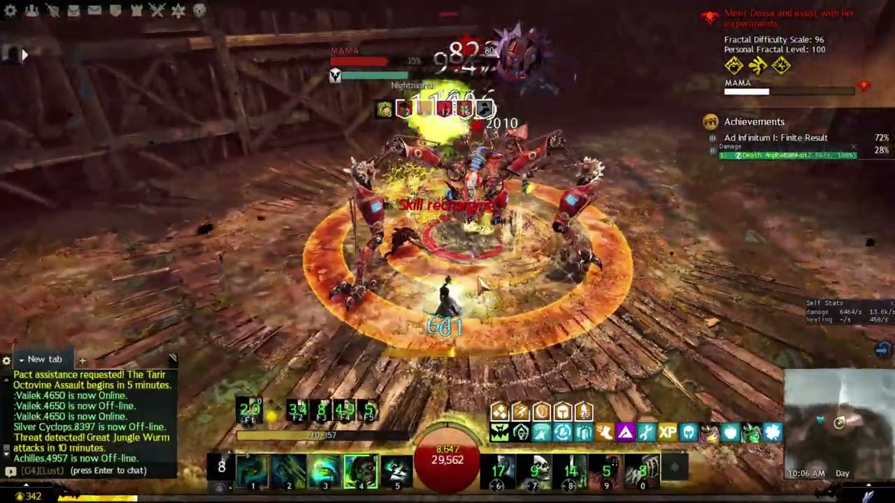 Guild Wars 2 - Solo CM - T4 - Fractals - Hybrid Scourge vs MAMA