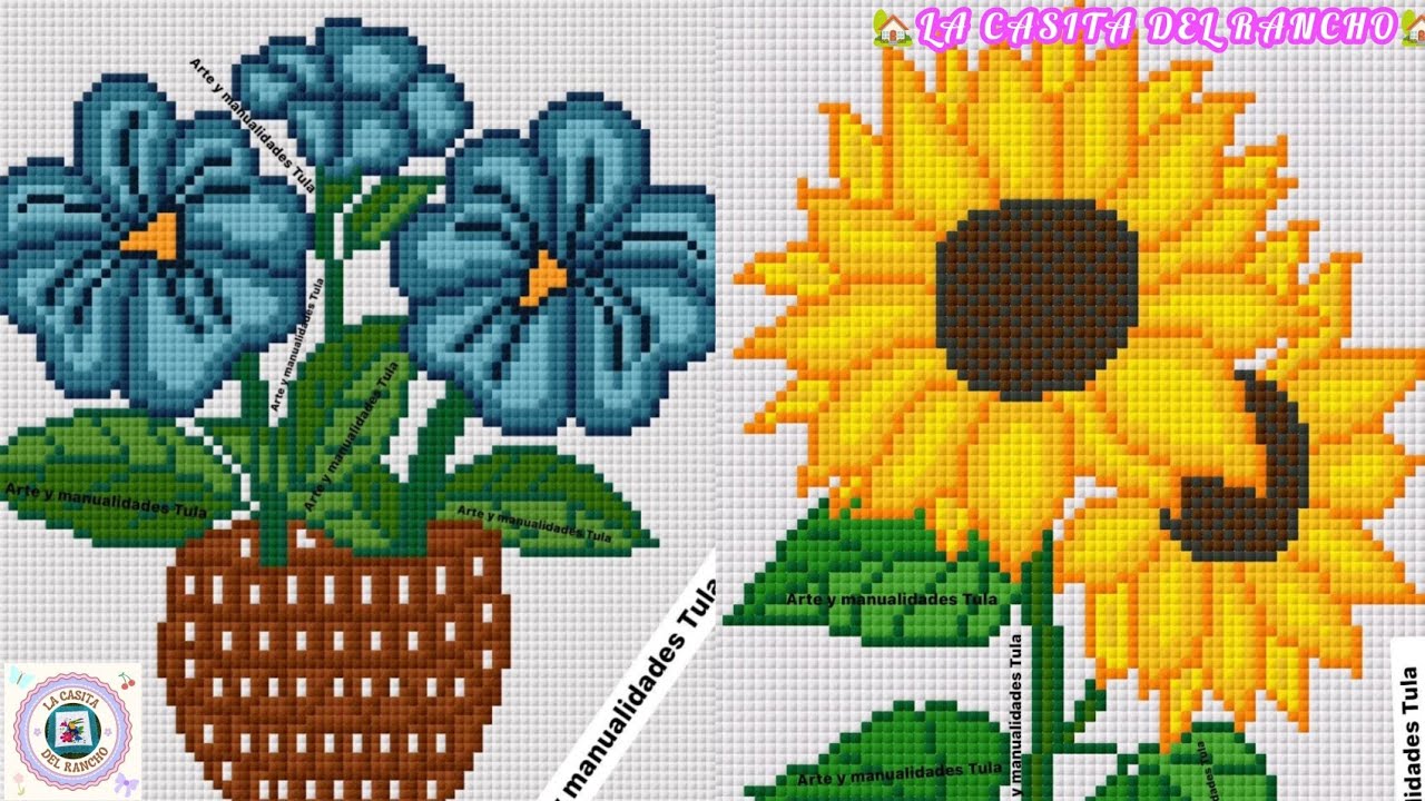 🏡🌻🌺КРАСИВАЯ ГРАФИКА ДЛЯ ВЫШИВКИ КРЕСТОМ 🌺🌻💐🏡