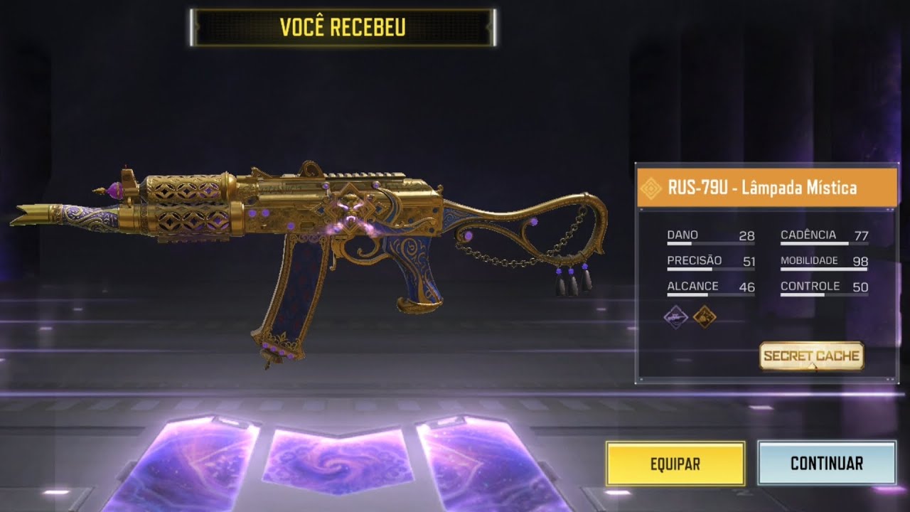 FINALMENTE PEGUEI A RUS-79U - LÂMPADA MÍSTICA LENDÁRIA GRÁTIS #codmobile