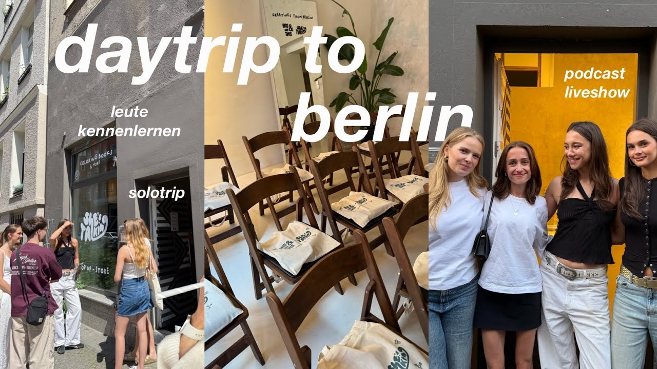 Spend a day in Berlin with me ⎜solotrip⎜social events⭐️🎧🤍⎜jana_kpn