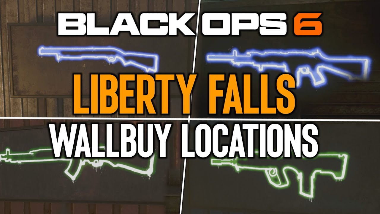 ALL WALL BUY LOCATIONS - LIBERTY FALLS - BO6 Zombies Beginner Guide (Black Ops 6 Zombies)