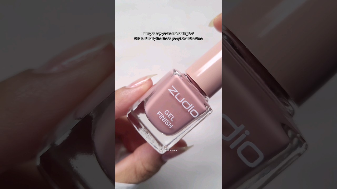 Do you like this Zudio rosy nude nail polish? 🎀💅🏻 #zudio #nailart #naturalnails
