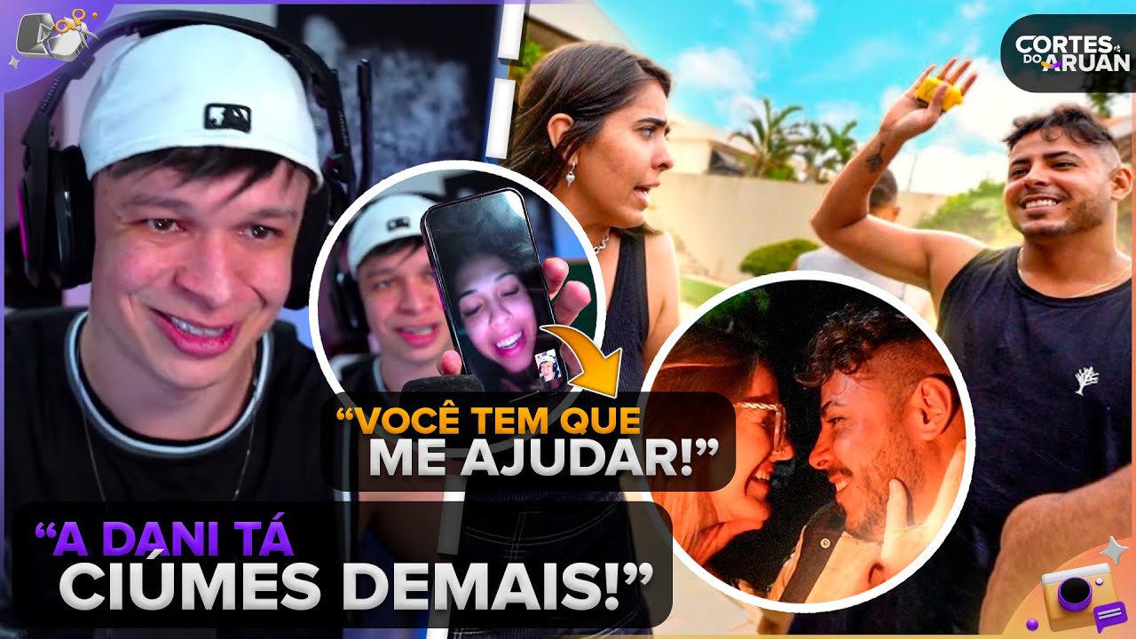 ARUAN REAGE: SERÁ QUE MEU IRMÃO ESTA NAMORANDO? LIGUEI PRA KAROL 😡 (DANI NOBREGA) - Cortes do Aruan