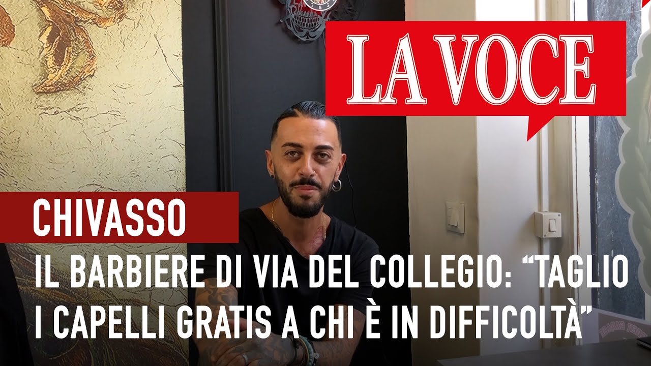 CHIVASSO. Il barbiere di via del Collegio: “taglio i capelli gratis a chi è in difficoltà”