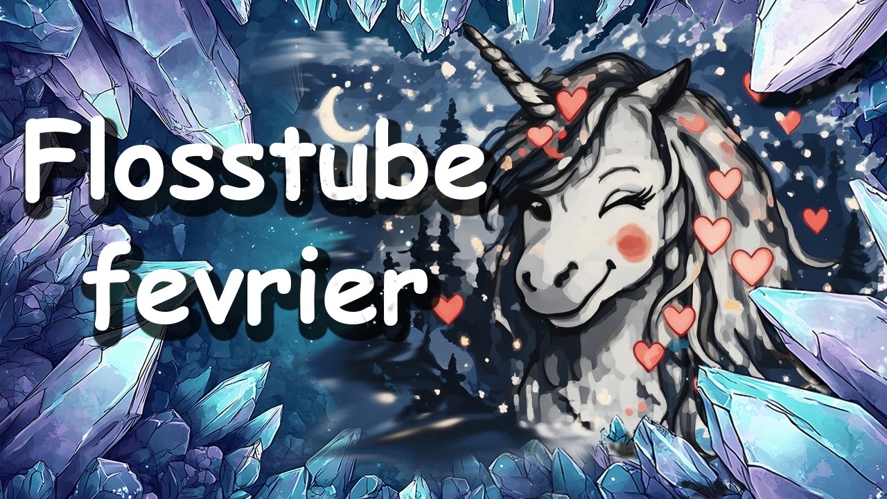 Flosstube de fevrier 2026 !  #flosstube #broderie #pointdecroix