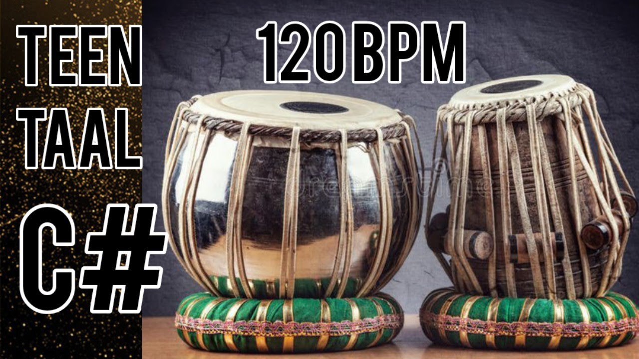 Teen Taal 120 BPM on Tabla with Tanpura || C# Scale || For raag singing 🎤 || Best on Internet
