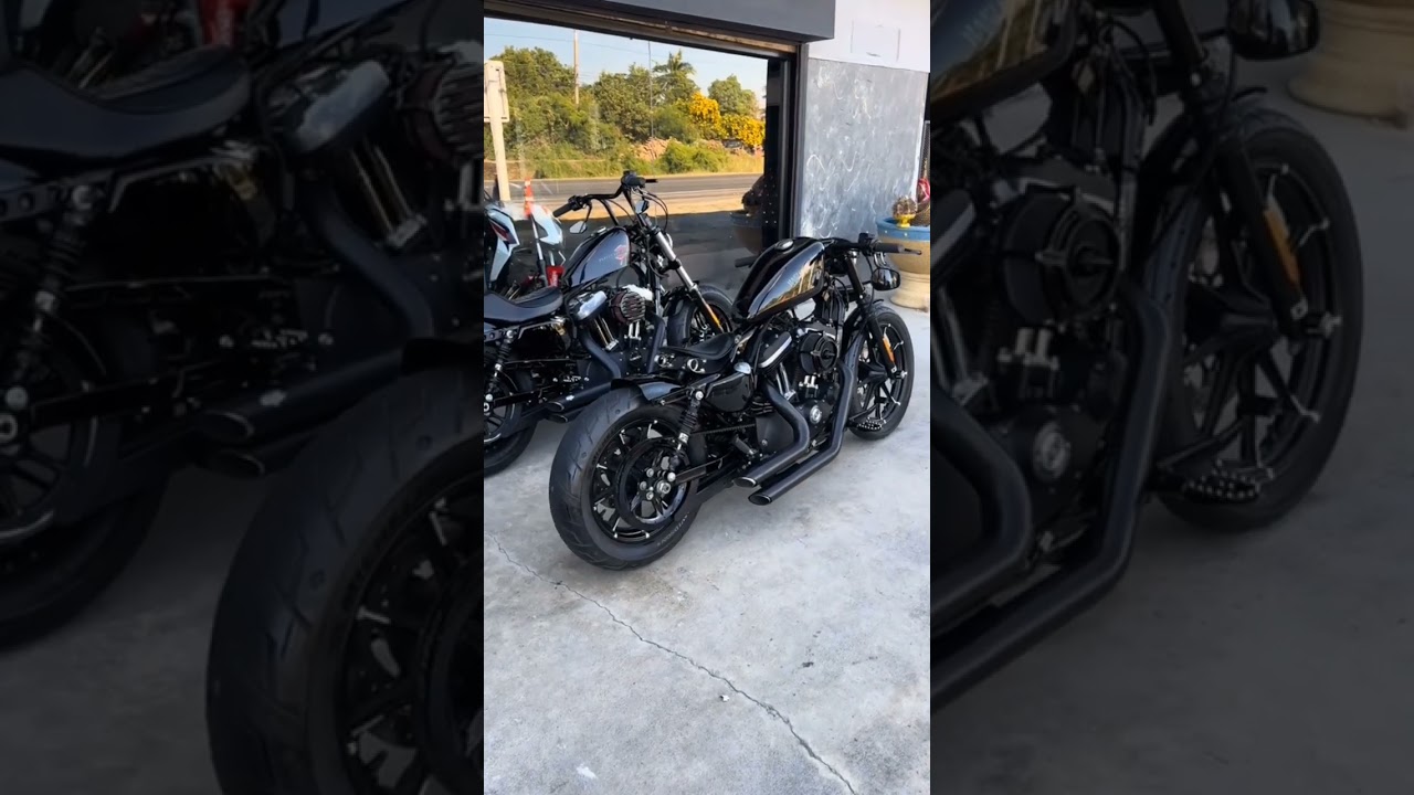 Davidson HD 48 VS Davidson HD 883 iron #harleydavidson #motorcycle #viralshorts #ytshorts