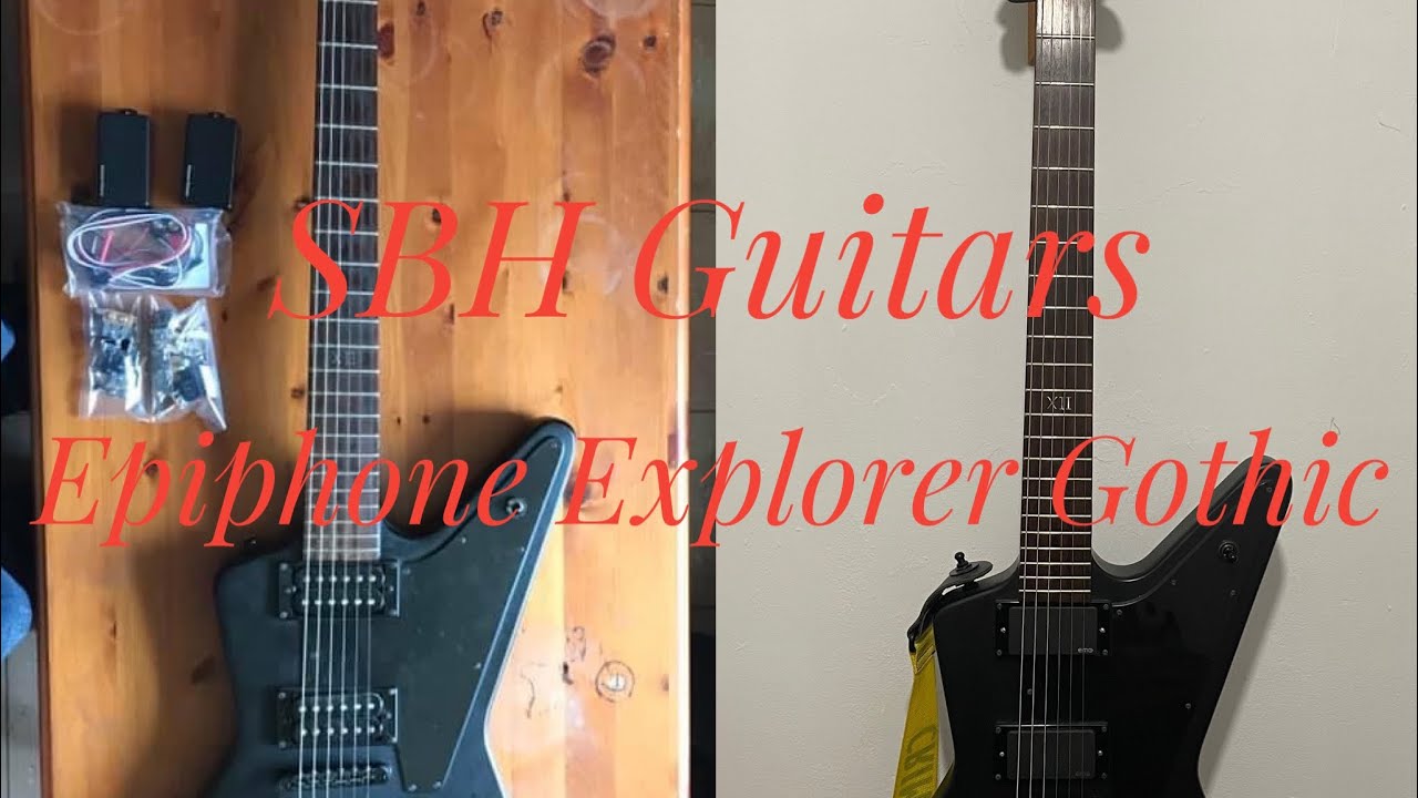 Epiphone Explorer Gothic Restoration & Modification