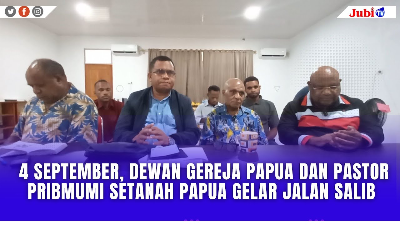 4 SEPTEMBER, DEWAN GEREJA PAPUA DAN PASTOR PRIBUMI SETANAH PAPUA GELAR JALAN SALIB