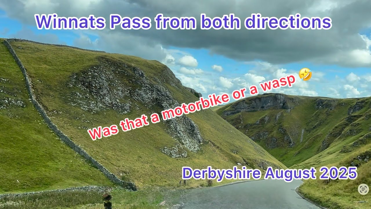 This spectacular drive in #Derbyshire is not very long so we drove it both ways to get the best view