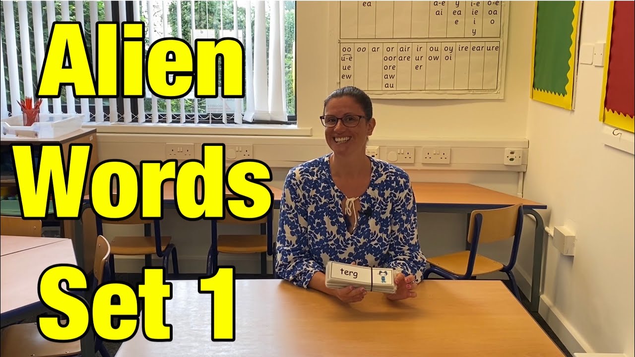 Year 1 Phonics Screening Check Practice - Real and Alien Words Set 1