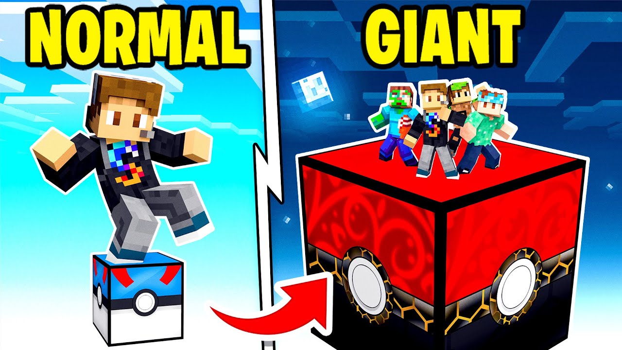 Upgrading LUCKY BLOCKS To GIANT LEGENDARY ANCIENT BLOCKS!