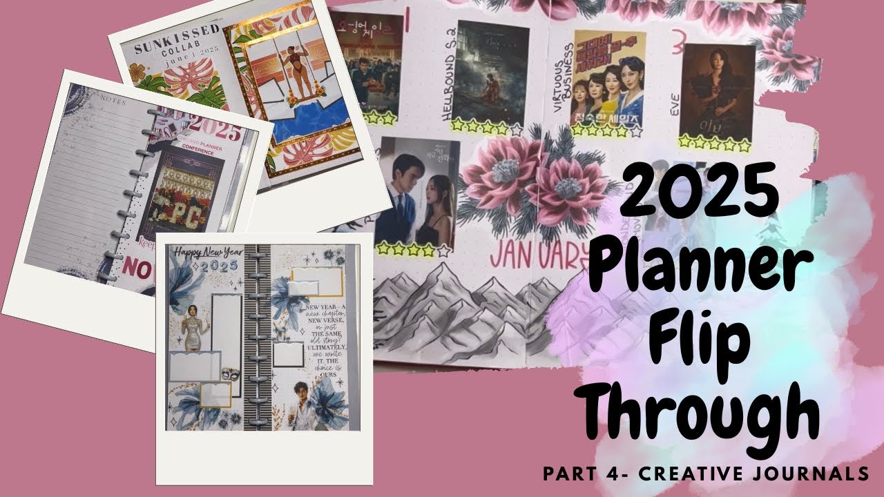 FLIP THROUGH OF MY 2025 CREATIVE JOURNALS 
