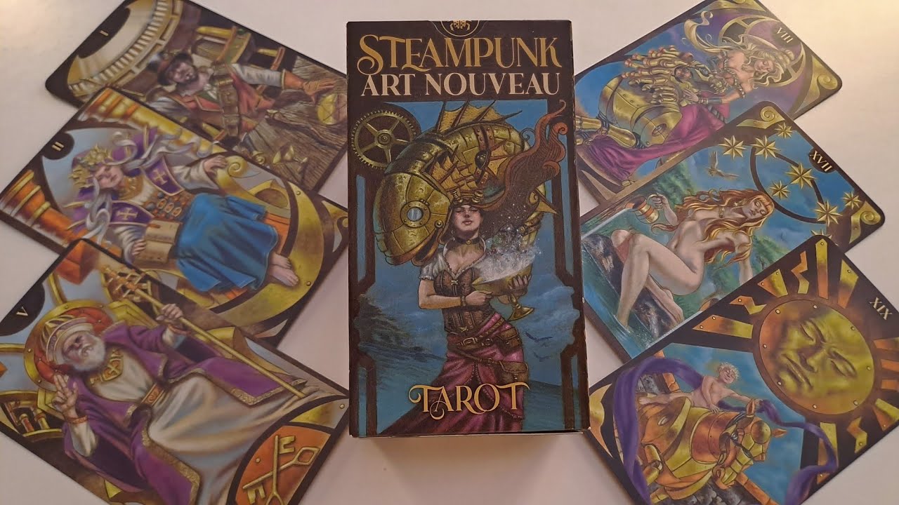 Steampunk Art Nouveau Tarot. Karty. Przegląd 🔔 PL