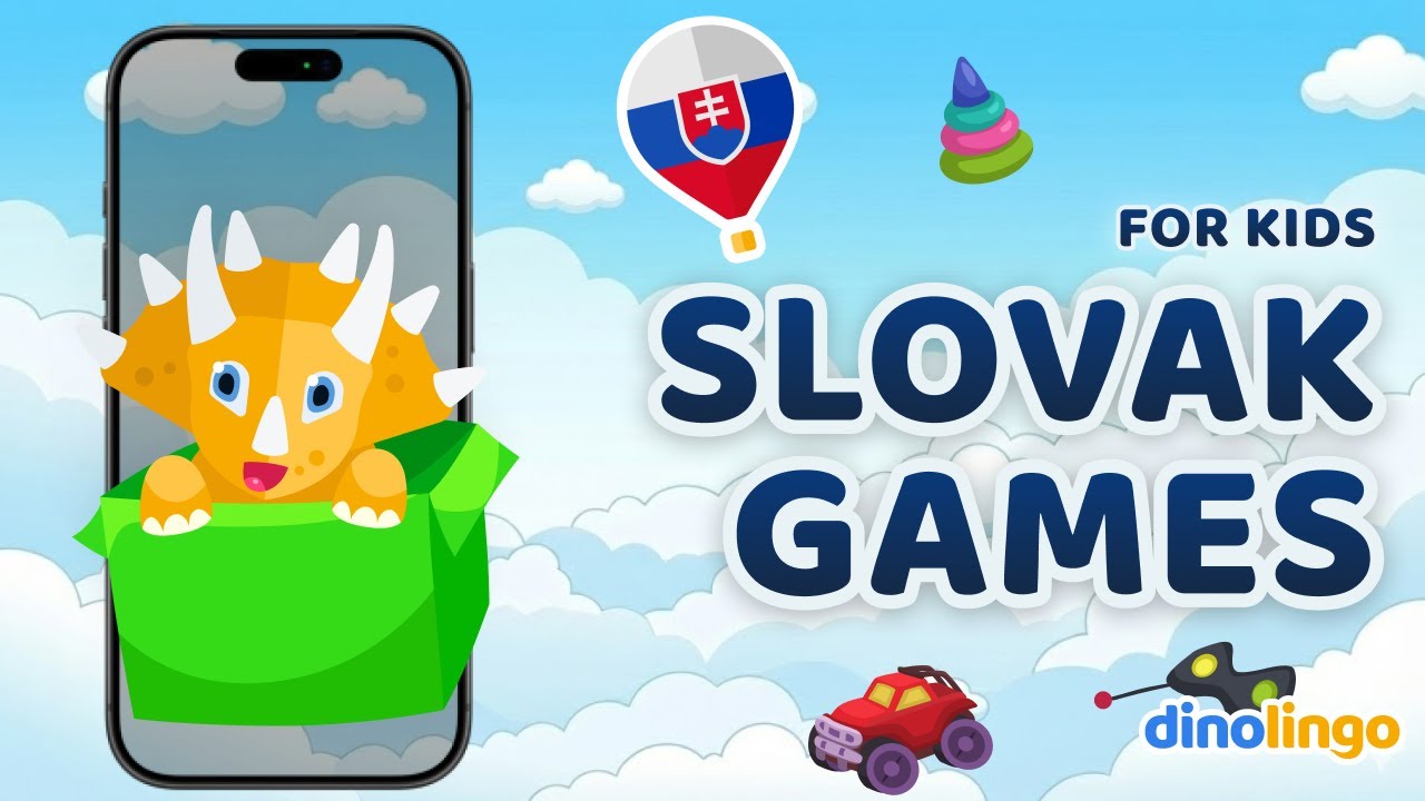 Online Slovak Games for kids - Memory card game - Learn Slovak for kids - Dinolingo