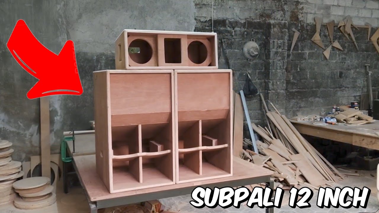 PROSES PEMBUATAN BOX SUBPALI 12 INCH SINGLE // BUILD SINGLE SPEAKER SUBWOOFER 12 INCH