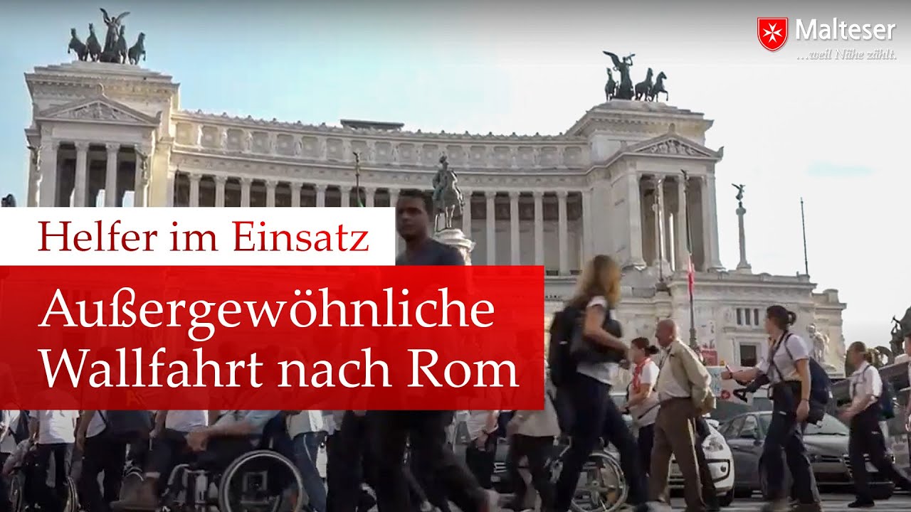 Helfer im Einsatz - Außergewöhnliche Wallfahrt nach Rom