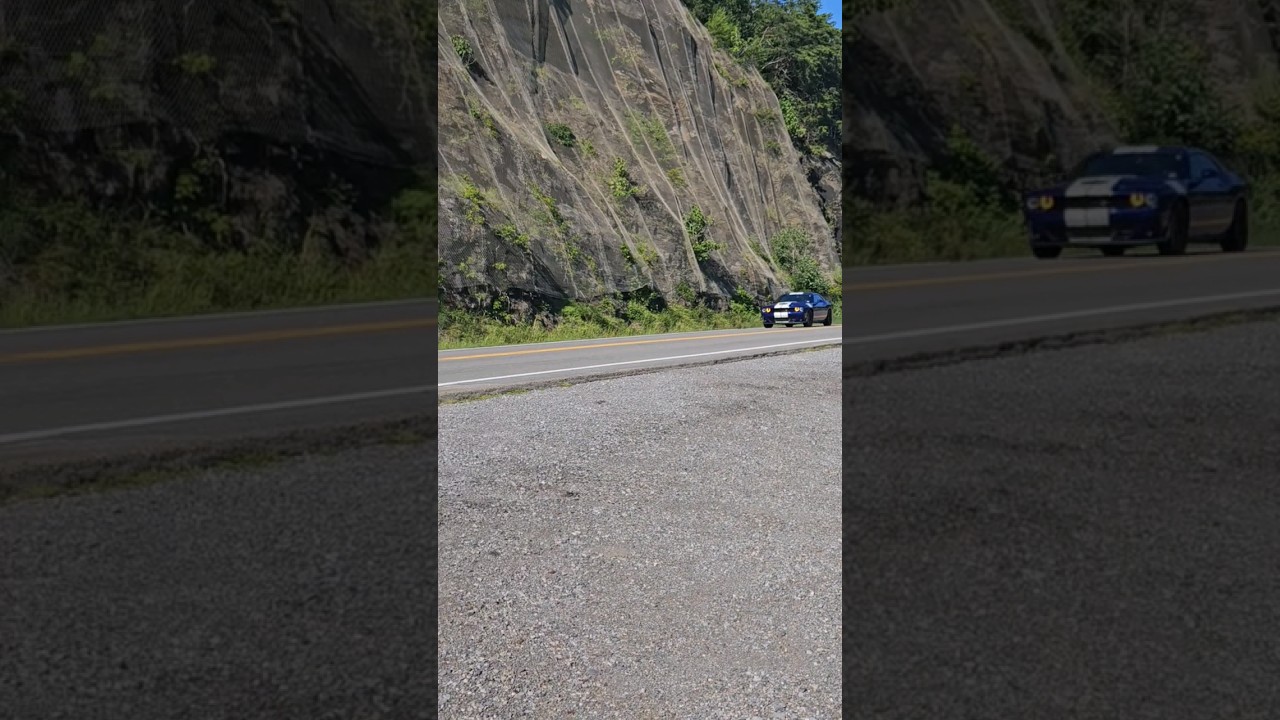 Tail of the Dragon Dodge challenger fly by 2. #dodgechallenger #dodge #challenger #car #carlover