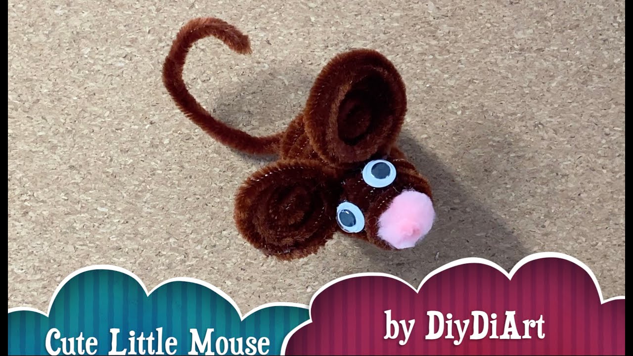 Cute Little DIY MOUSE/Pipe Cleaner Tutorial
