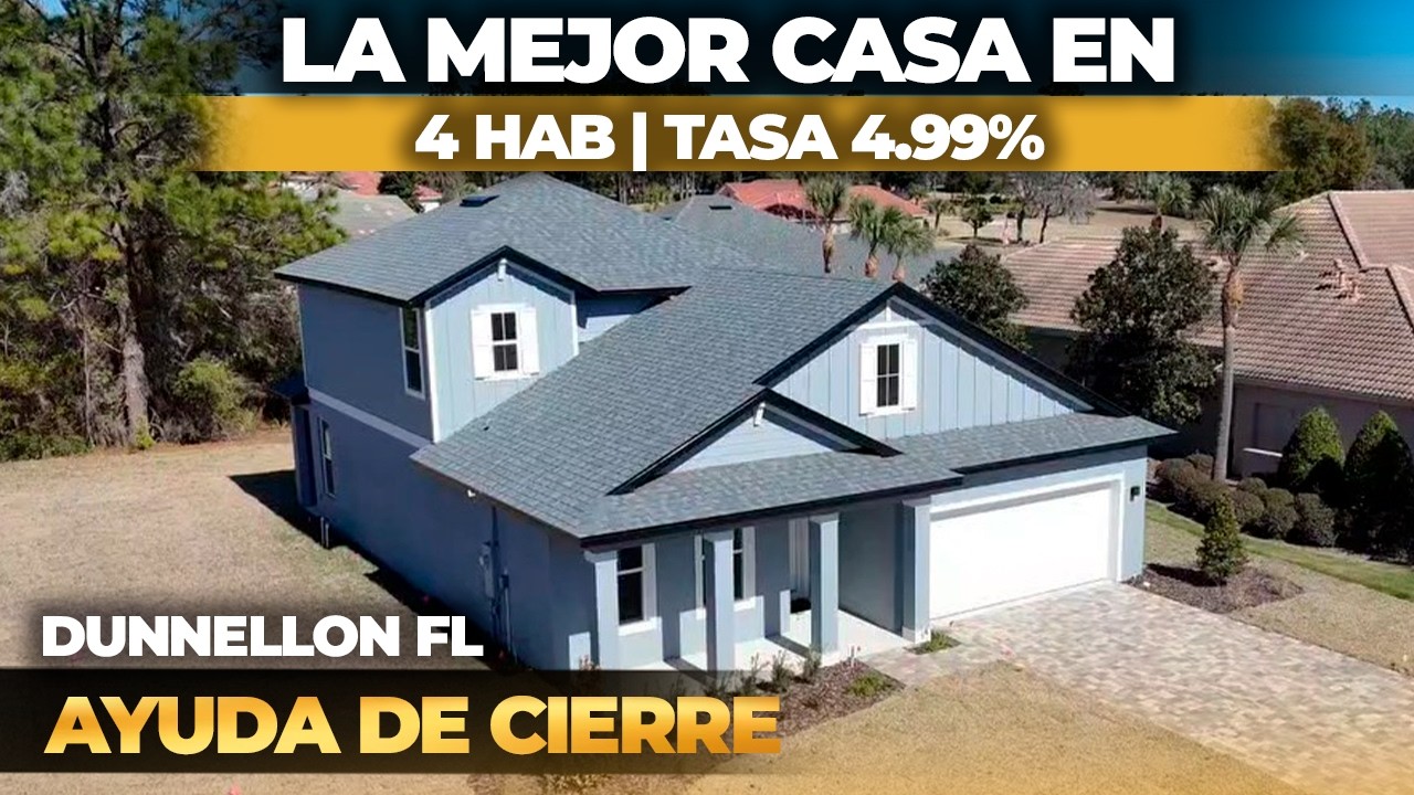 🏠 Casa Nueva en Dunnellon FL | Lujo Naturaleza, Campo de golf y Sin CDD
