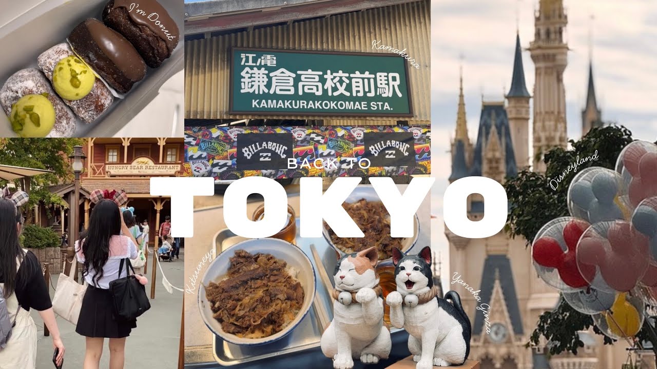 Japan Vlog 🇯🇵 #4 TOKYO : Kamakura, disneyland, bf at tsujiki market & ginza itoya| 4 day itinerary ♡
