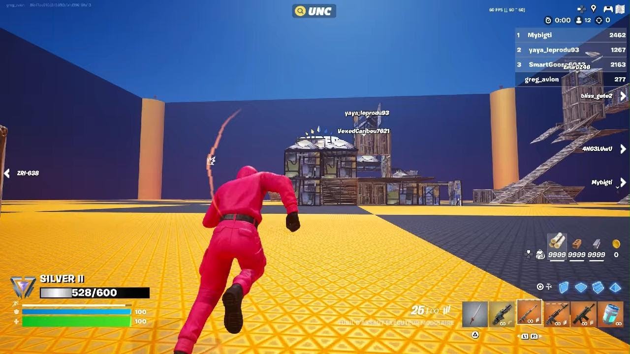 Fortnite 1v1 sur la map super pit