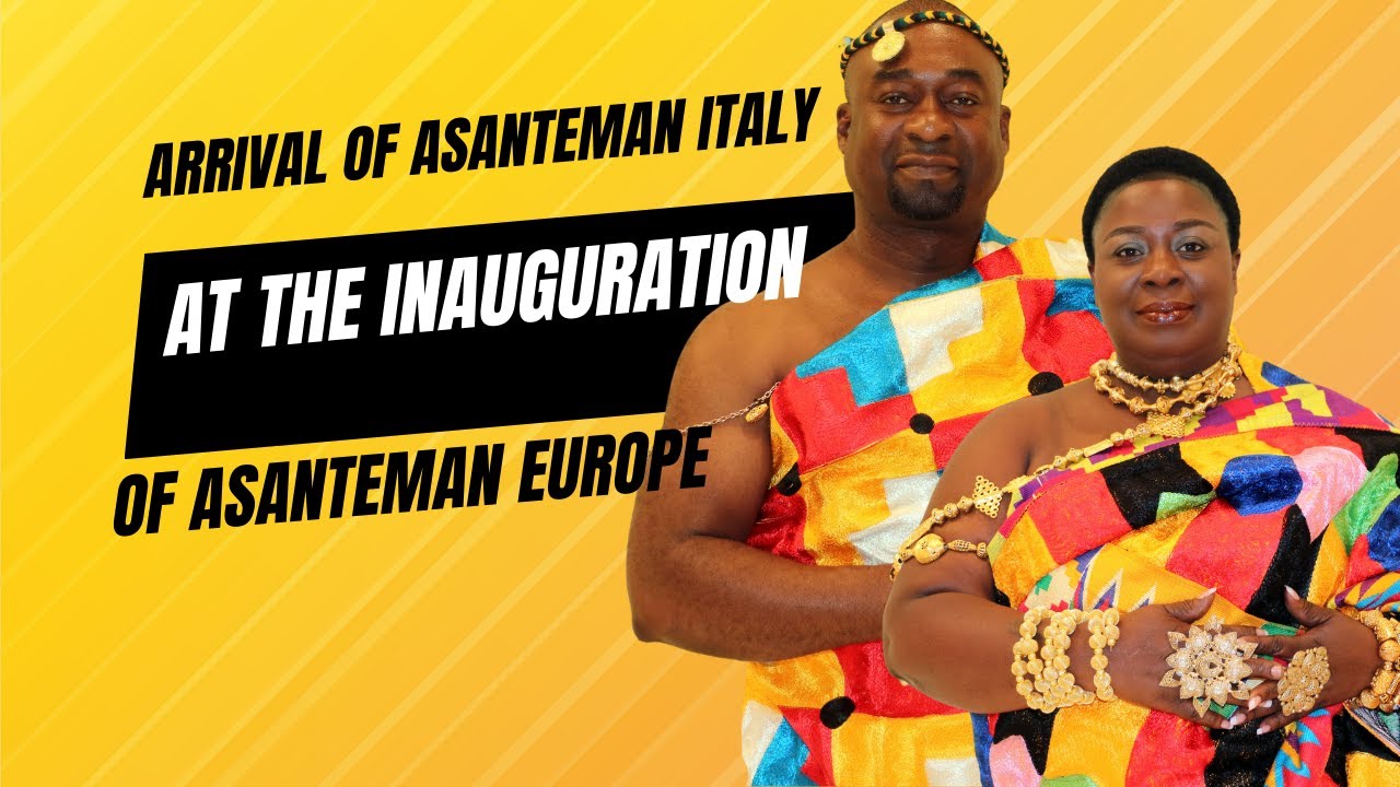 Arrival of Asanteman Italy at the Inauguration of Asanteman Europe