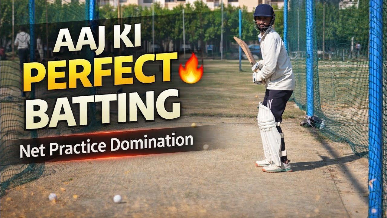 Aaj ki batting practice 🏏