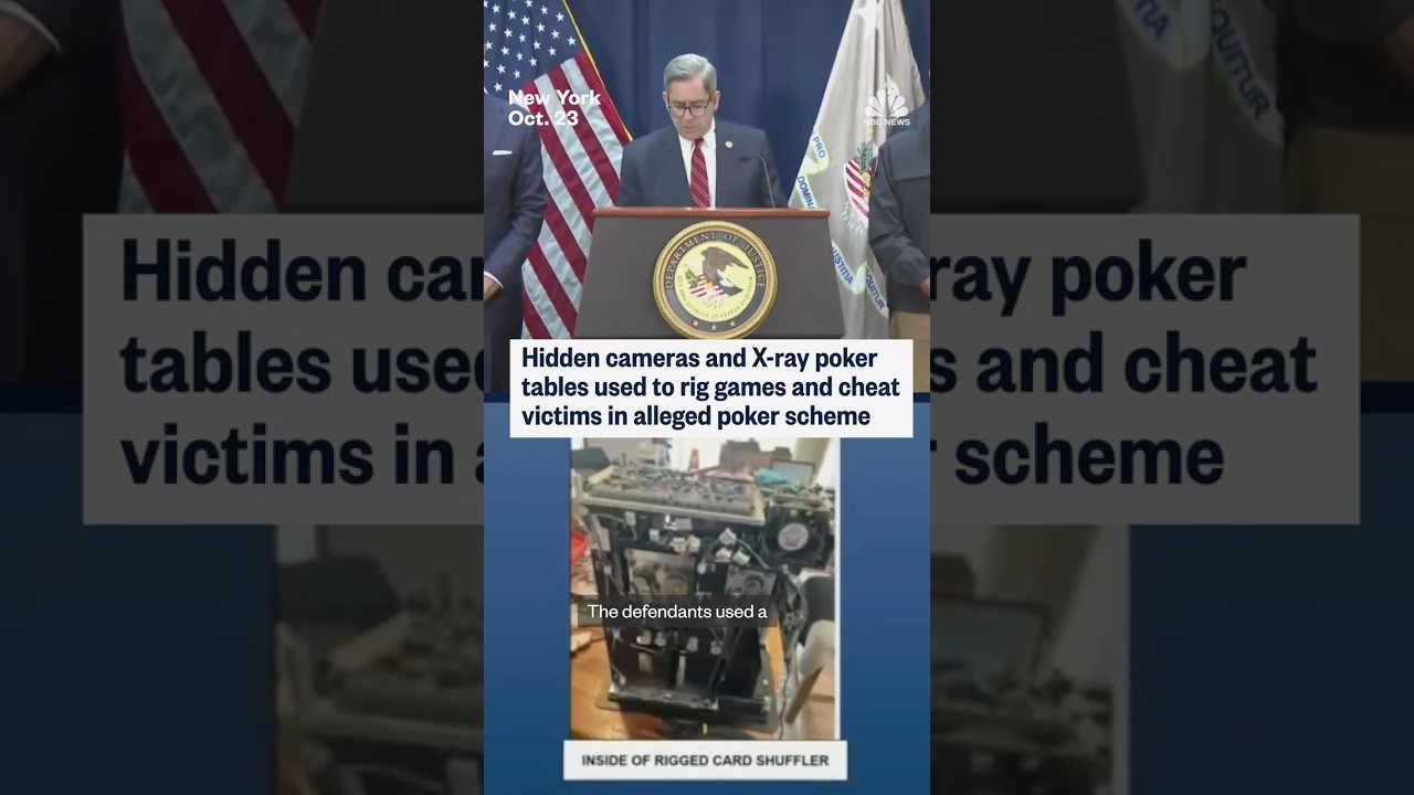 Hidden cameras and X-ray poker tables used to rig games and cheat victims in alleged poker scheme