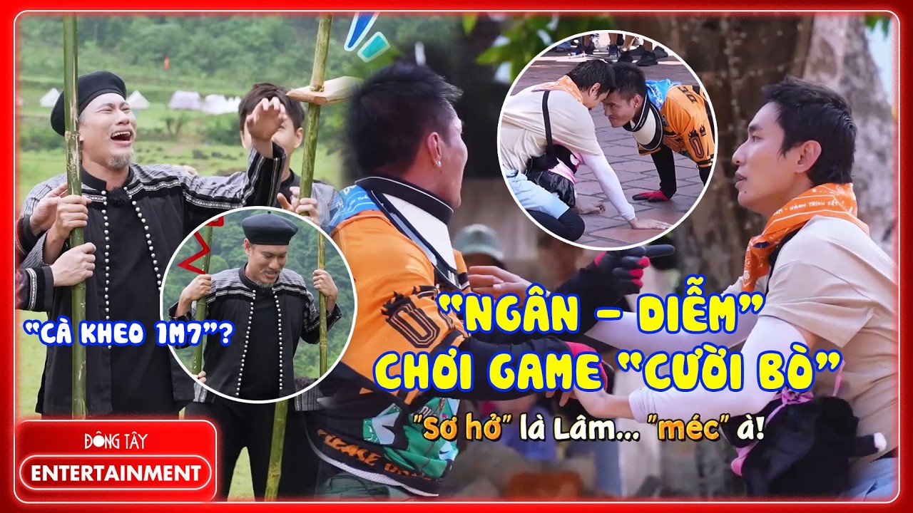 Cười bò trước hàng loạt biểu cảm của Dương Lâm và Kiều Minh Tuấn khi trải nghiệm trò chơi dân gian