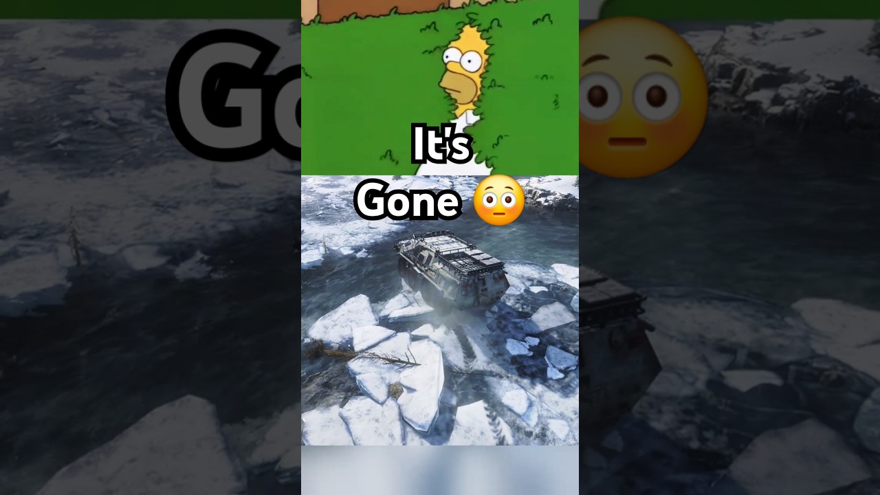 Weird Snow Behaviour in SnowRunner Season 15 😟 #shorts #gaming
