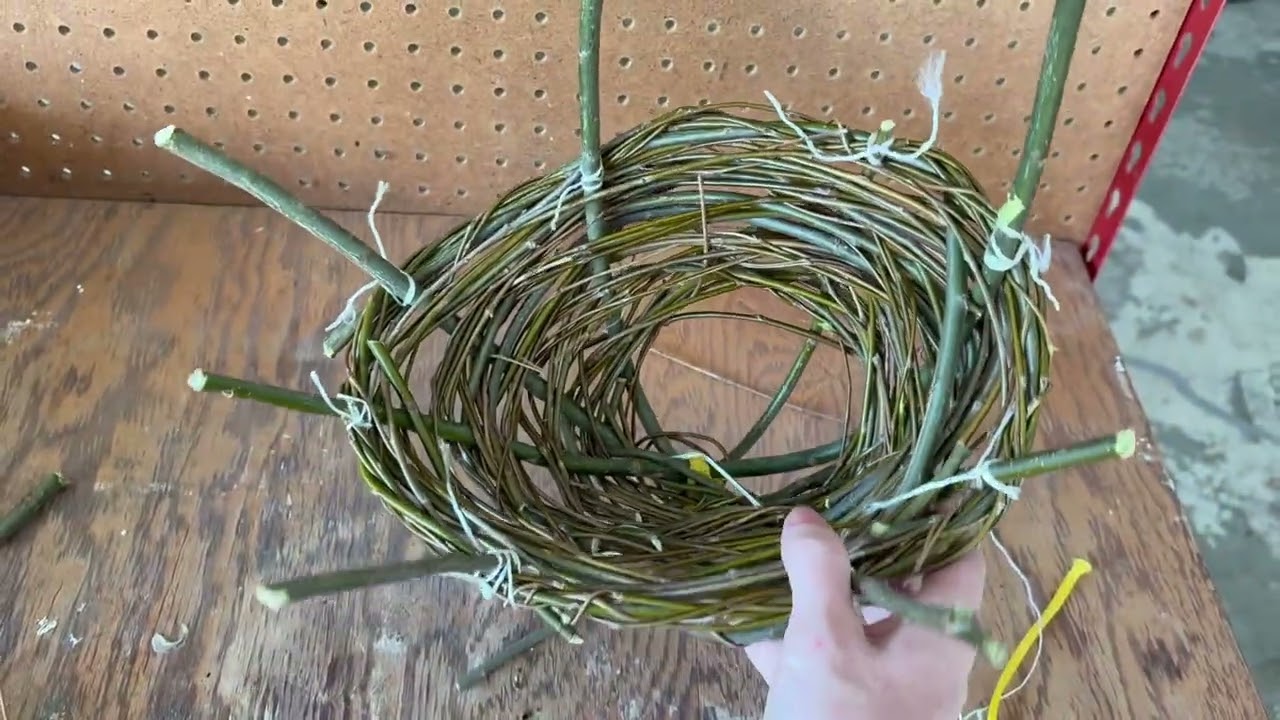 Hand making a Basket and Bonsai Tree