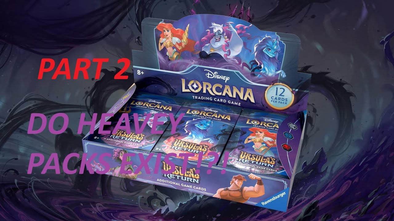 Pt 2 Weighing Ursula&rsquo;s Return Booster Packs! | Are Disney Lorcana Heavy Packs Real?! (Duel Boot)