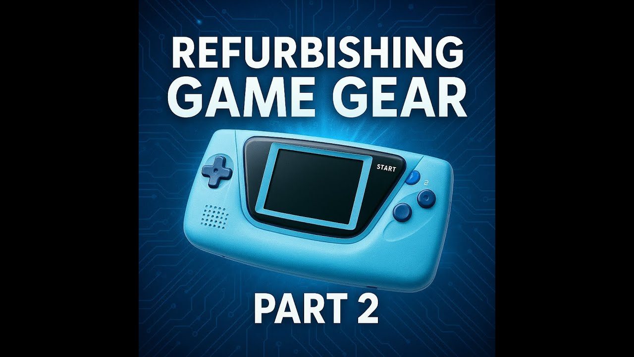 Game Gear refurbishing series - Part 2: New Screen, USB-C rechargeable battery and new shell.