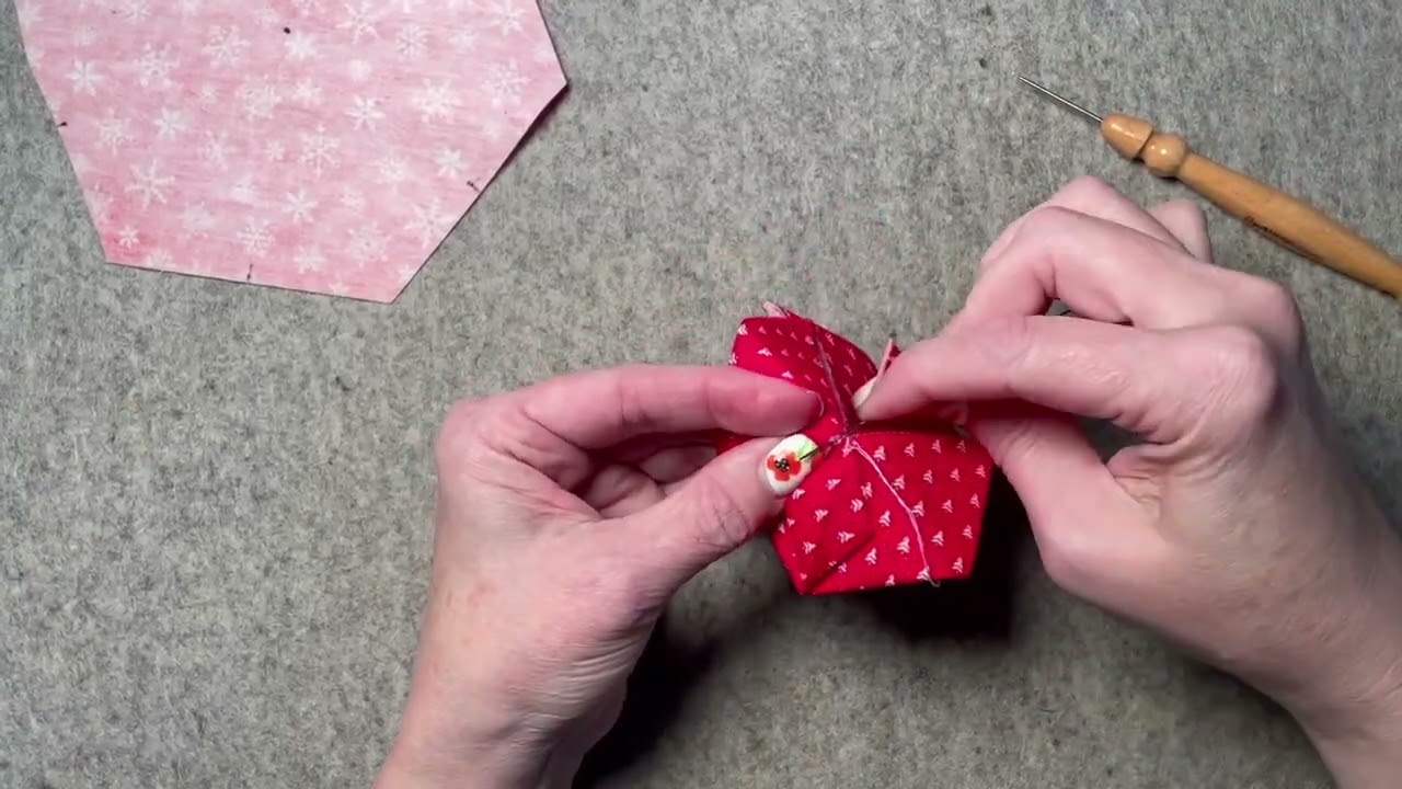 Folded Hexagon Christmas Ornament