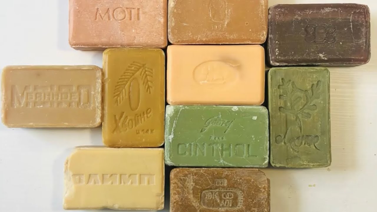 Retro class cutting dry soap ASMR / Классные ретро малютки АСМР