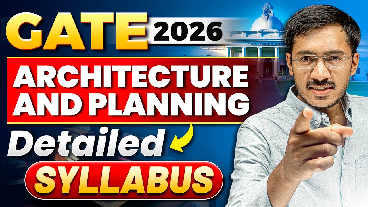 GATE 2026 Architecture & Planning Detailed Syllabus | Safal Together