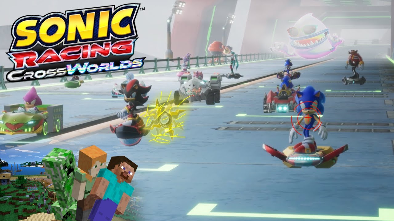 sonic racing crosswords... IS THAT STEVE?!?