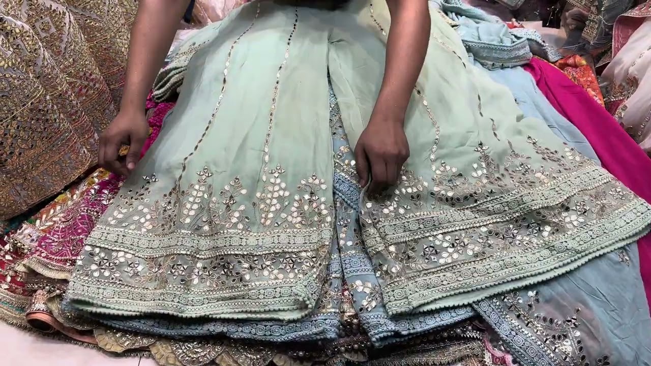 Unique creation shop no 24 Chandni Chowk wholesale price sarara kaftan garara Anarkali 9997686060