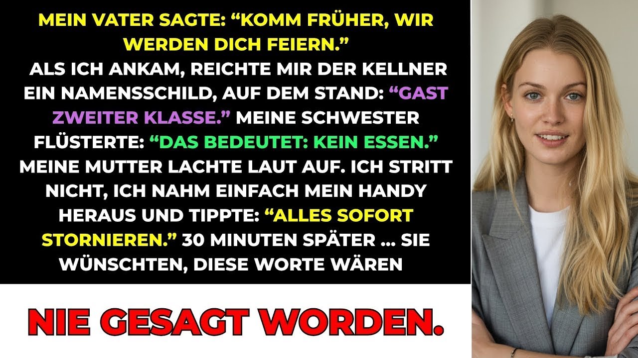 Meine Eltern Sagten： ＂Komm Fr&uuml;her, Wir Wollen Dich Feiern ＂ Doch Als Ich Ankam&hellip;