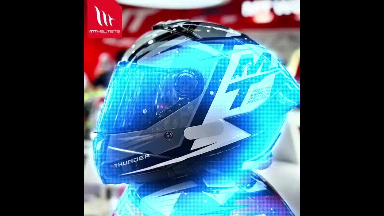 🔥 New Spanish MT Thunder 4 Motorcycle Helmet: ECE & DOT Approved Full-Face Protection! 🔥