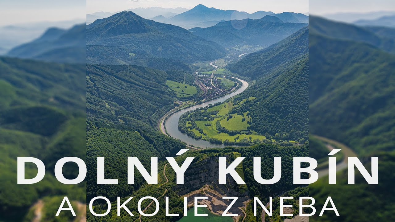 Dolný Kubín a okolie z neba