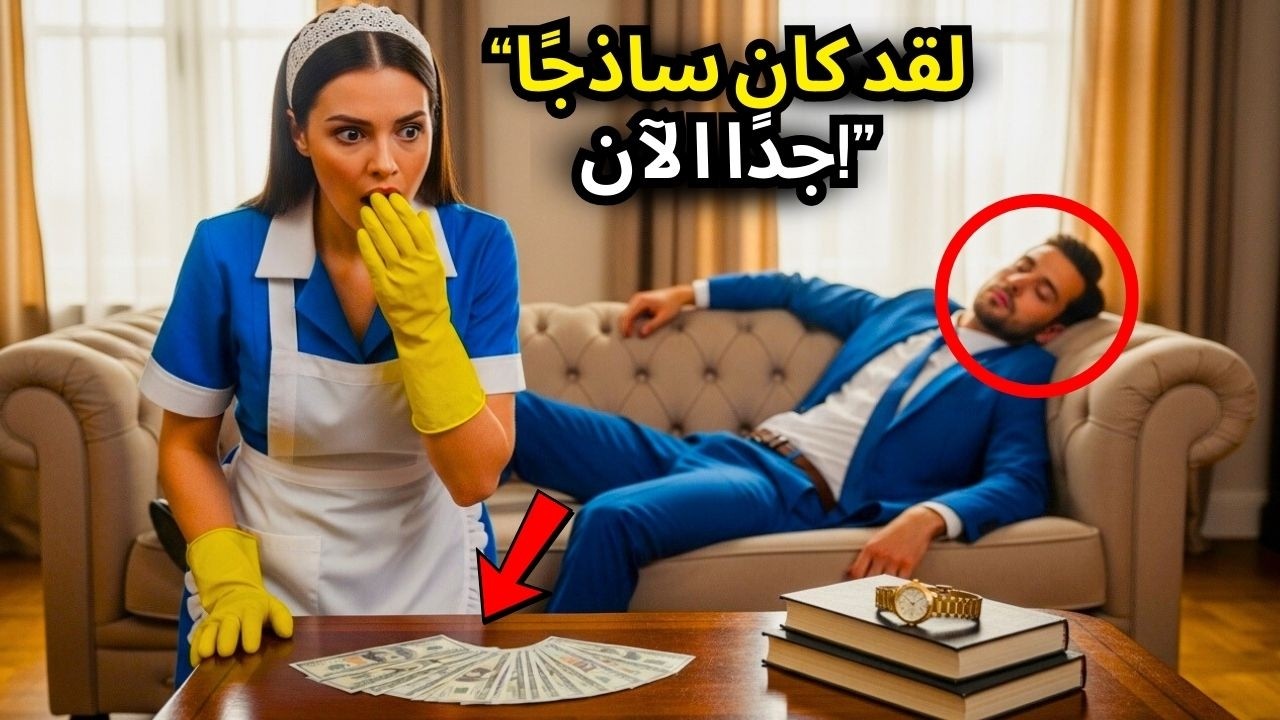 مليونير يتظاهر بالنوم ليختبر أمانة عاملة التنظيف الجديدة!