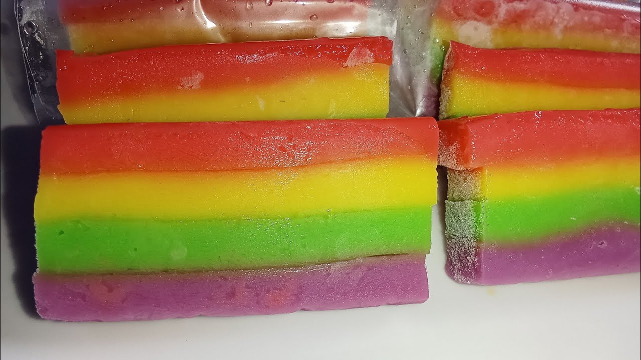 Cara Membuat Es Gabus Pelangi Super Lembut | Modal Murah, Untung Banyak