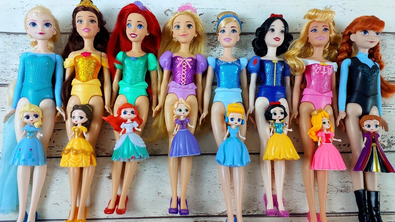 Disney Princess Doll Makeover ~ DIY Miniature Ideas for Barbie - Wig, Dress, Faceup, andMore! DIY