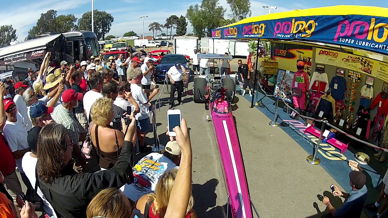 Shirley Muldowney with her 1977 championship dragster