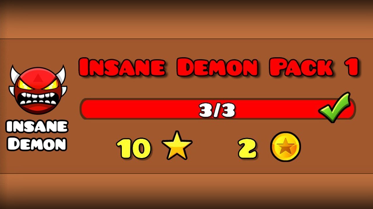 Insane Demon Pack #1 | Geometry Dash