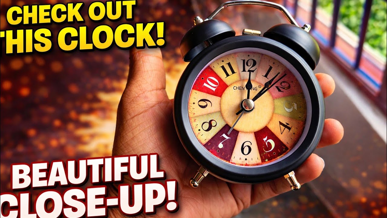 Analog table clock ⏰ vintage style unboxing ⚡  #unboxing #viral #tableclock #time #flipkart 