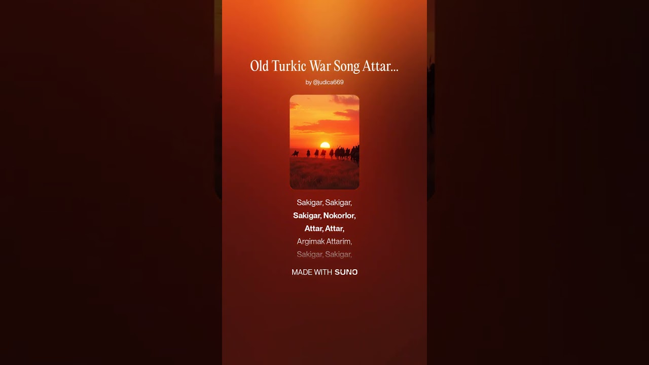 Old Turkic War Song Attargah (Mashup Remix) - 