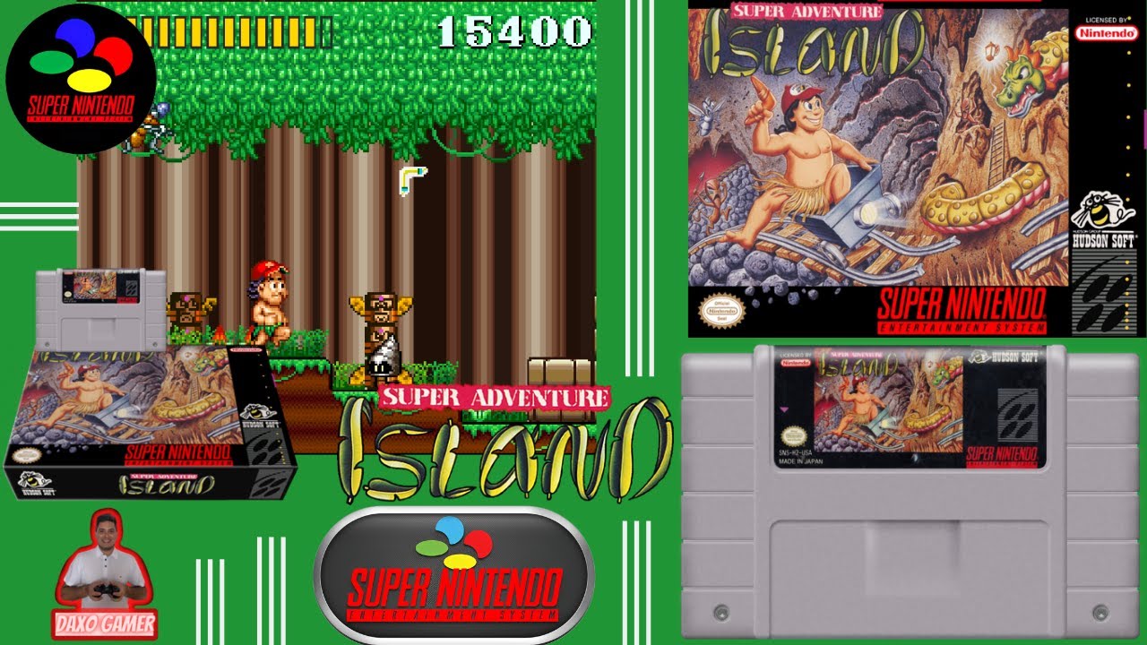 Super Adventure Island I (1)(Super Nintendo,SNES)(1992)🎮ZERADOLongplay jogando ATÉ ZERAR eComentando